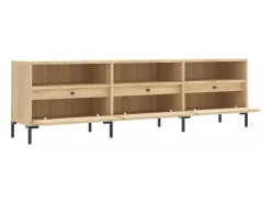 Móvel De Tv|vidaxl Móvel de TV 150x30x44,5 cm derivados de madeira carvalho sonoma Castanho