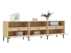 Móvel De Tv|vidaxl Móvel de TV 150x30x44,5 cm derivados de madeira carvalho sonoma Castanho