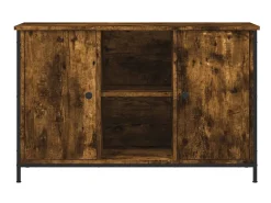 Móvel De Tv* Móvel de TV 100x35x65 cm derivados de madeira carvalho fumado PT431101 Castanho