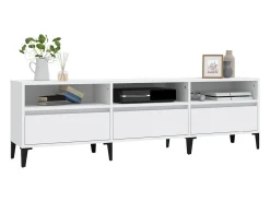 Móvel De Tv* Móvel de TV 150x30x44,5 cm derivados de madeira PT744439 Branco