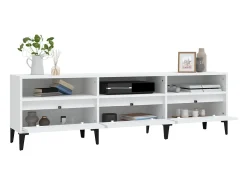 Móvel De Tv* Móvel de TV 150x30x44,5 cm derivados de madeira PT744439 Branco