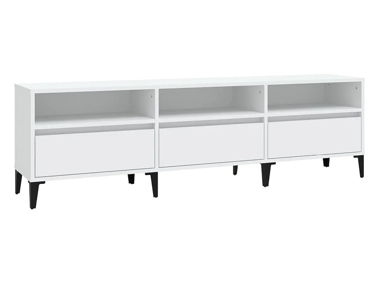 Móvel De Tv* Móvel de TV 150x30x44,5 cm derivados de madeira PT744439 Branco