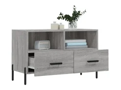 Móvel De Tv| Móvel de TV 80x36x50 cm derivados de madeira sonoma PT751855 Cinzento