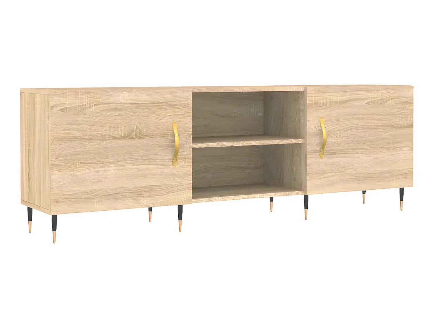 Móvel de TV 150x30x50 cm derivados de madeira carvalho sonoma PT476293^ Móvel De Tv