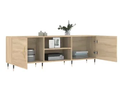 Móvel de TV 150x30x50 cm derivados de madeira carvalho sonoma PT476293^ Móvel De Tv