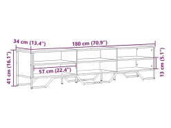 vidaxl Móvel de TV 180x34x41 cm derivados de madeira^ Móvel De Tv