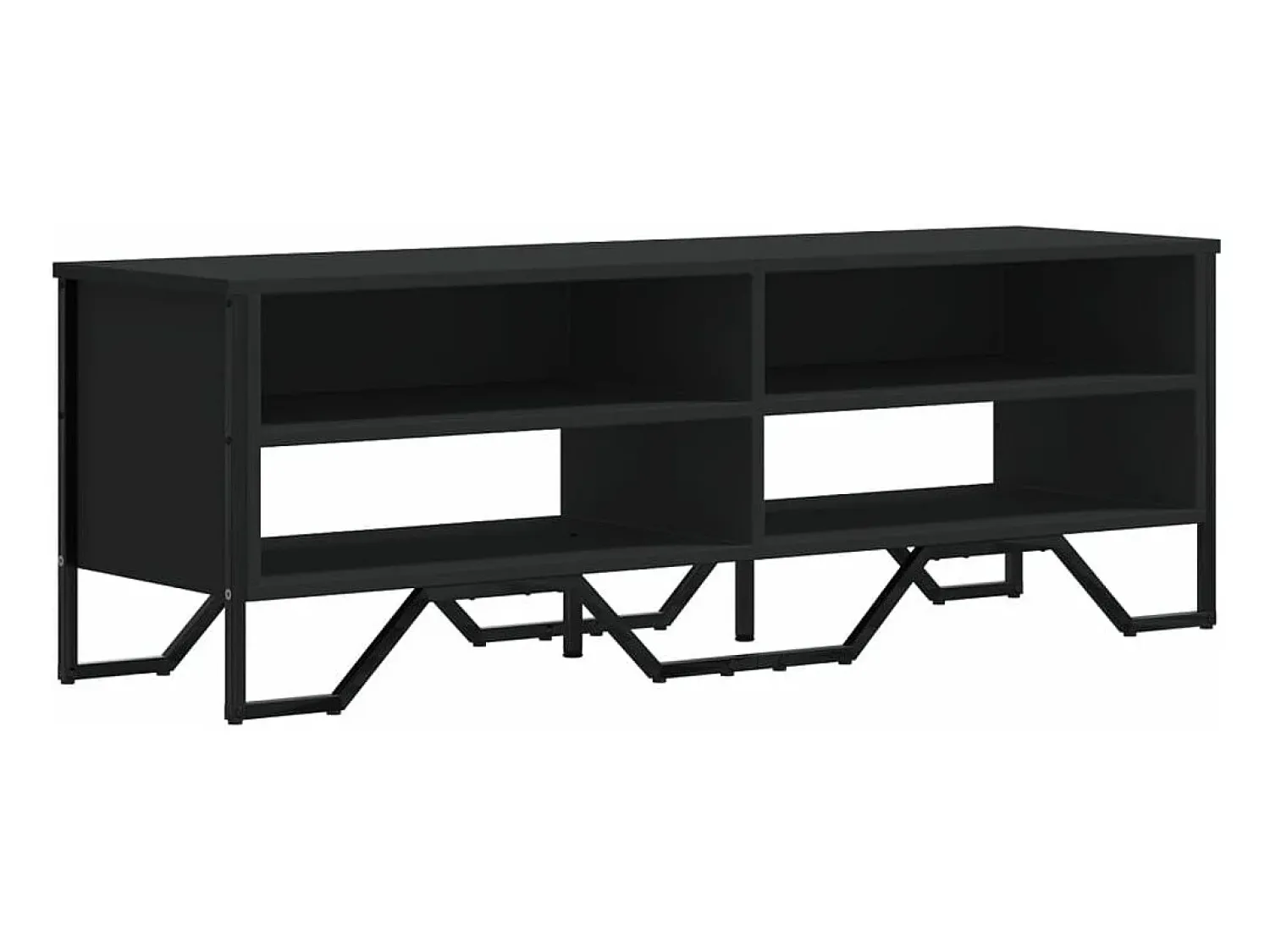 Outlet Móvel de TV 122x34x41 cm derivados de madeira PT123060 Preto