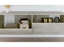 Móvel De Tv|vidaxl Móvel de TV 100x30x30 cm derivados de madeira cimento Cinzento
