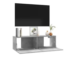 Móvel De Tv|vidaxl Móvel de TV 100x30x30 cm derivados de madeira cimento Cinzento