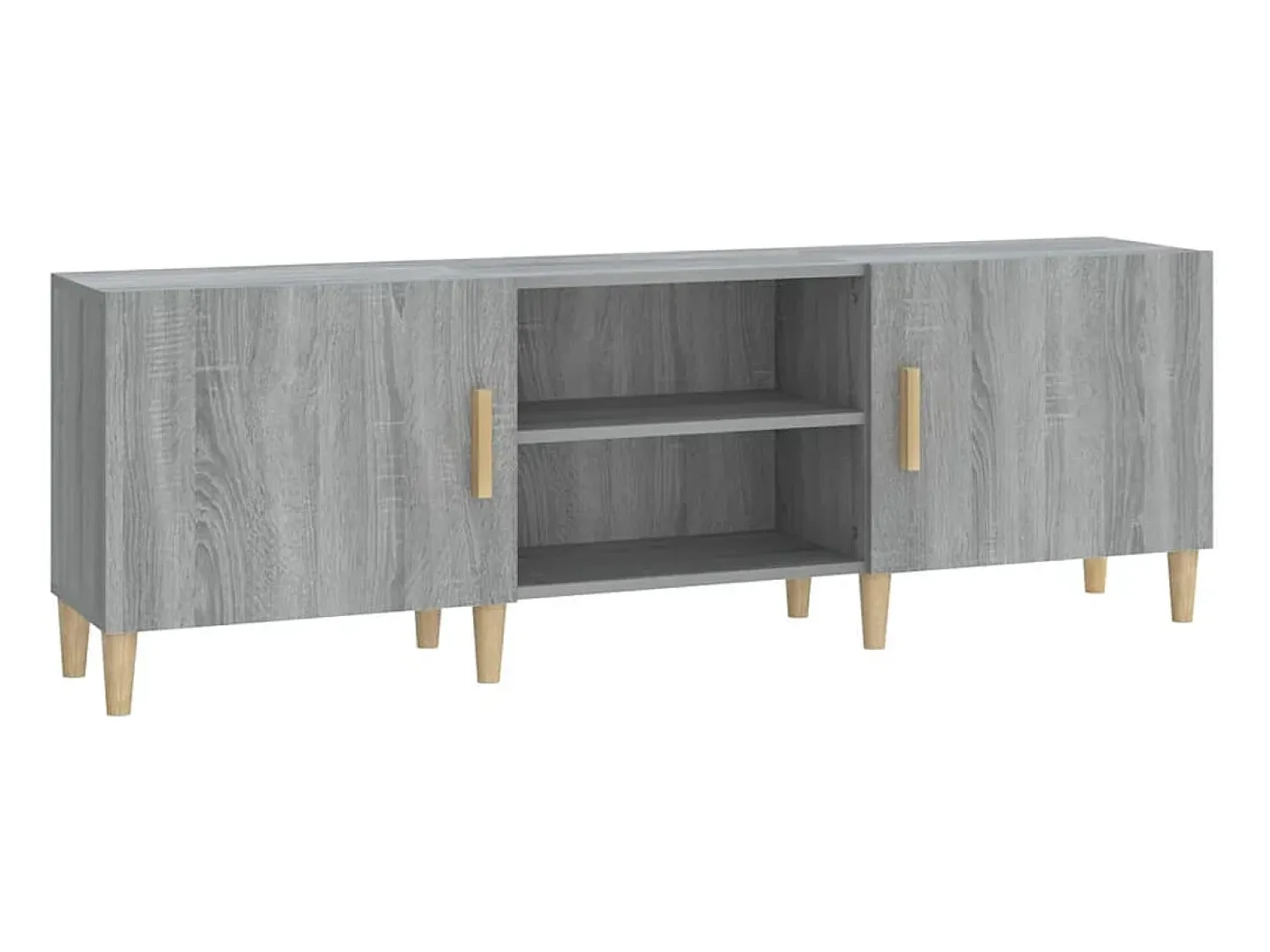 Móvel de TV 150x30x50 cm derivados de madeira sonoma PT128831^ Móvel De Tv