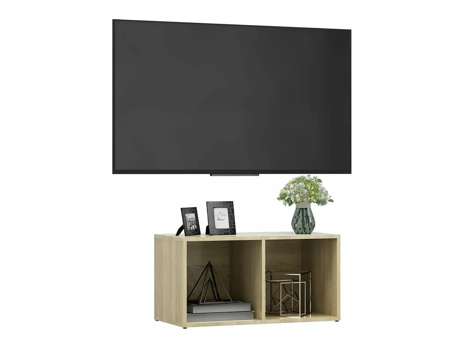New Móvel de TV 72x35x36,5 cm derivados de madeira carvalho sonoma PT686981 Castanho