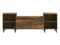 Móvel De Tv| Móvel de TV 160x35x55 cm derivados de madeira carvalho fumado PT730212 Castanho