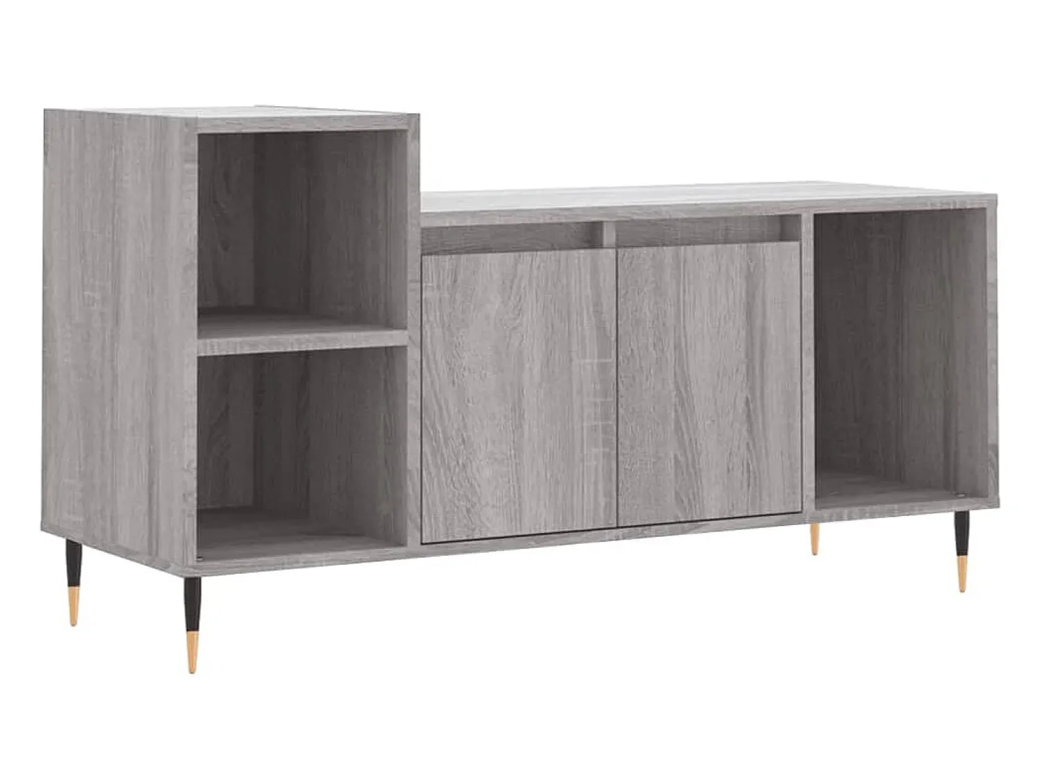 Online Móvel de TV 100x35x55 cm derivados de madeira sonoma PT500706 Cinzento