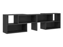 Móvel De Tv* Móvel de TV 149x30x52 cm derivados de madeira cinza PT677423 Cinzento