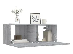 Sale Móvel de TV 80x30x30 cm derivados de madeira sonoma PT818190 Cinzento