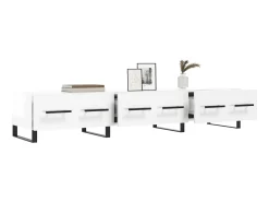 Móvel de TV 150x36x30 cm derivados de madeira brilhante PT664625^ Móvel De Tv