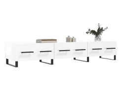 Móvel de TV 150x36x30 cm derivados de madeira brilhante PT664625^ Móvel De Tv
