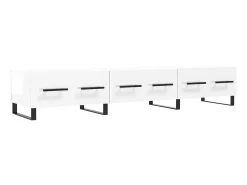 Móvel de TV 150x36x30 cm derivados de madeira brilhante PT664625^ Móvel De Tv