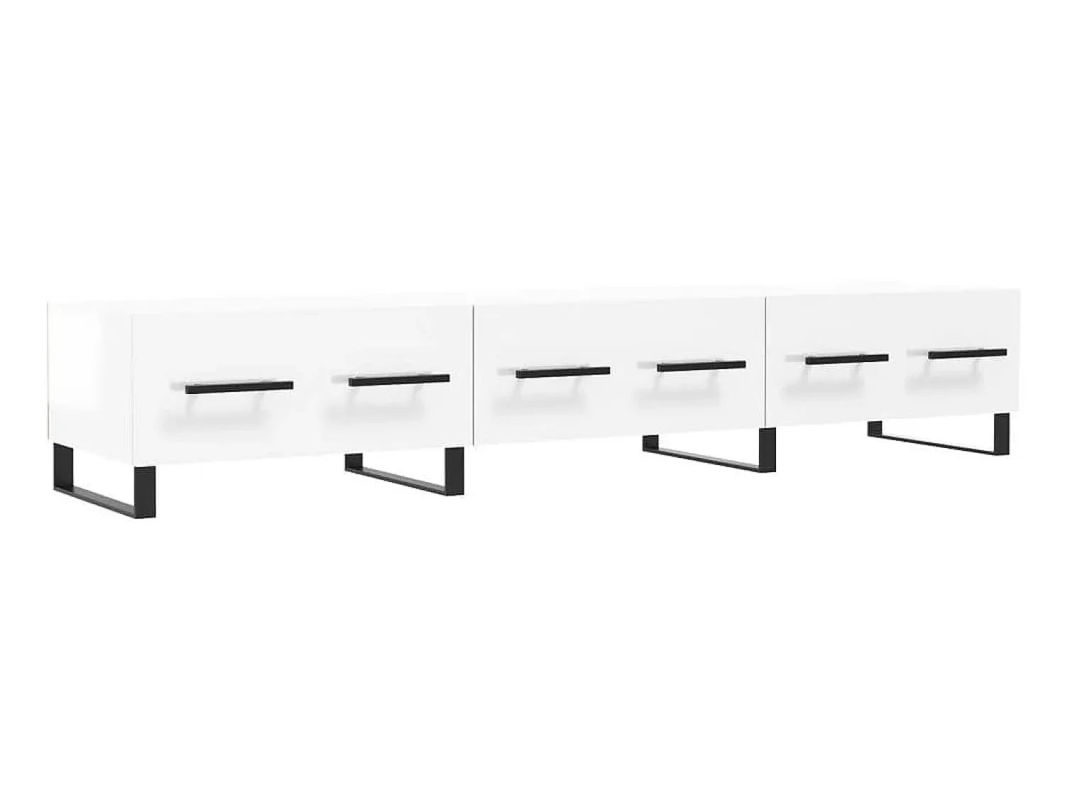Móvel de TV 150x36x30 cm derivados de madeira brilhante PT664625^ Móvel De Tv