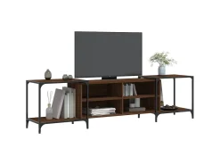 Móvel De Tv| Móvel de TV 203x37x50 cm derivados de madeira carvalho PT584754 Castanho