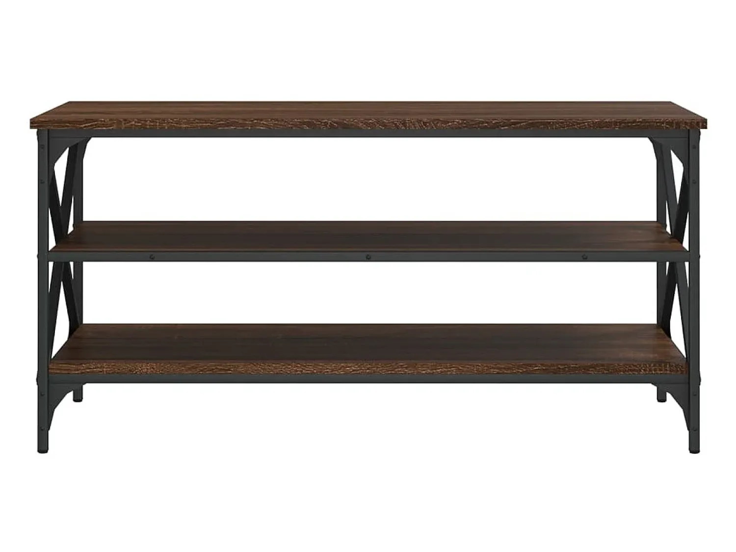 Móvel De Tv* Móvel de TV 100x40x50 cm derivados de madeira carvalho PT680336 Castanho