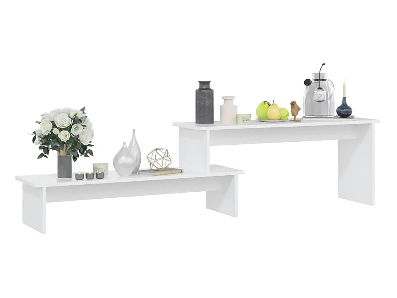 Sale Móvel de TV 180x30x43 cm derivados de madeira PT618789 Branco