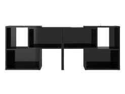 Móvel De Tv* Móvel de TV 104x30x52 cm derivados de madeira brilhante PT544725 Preto