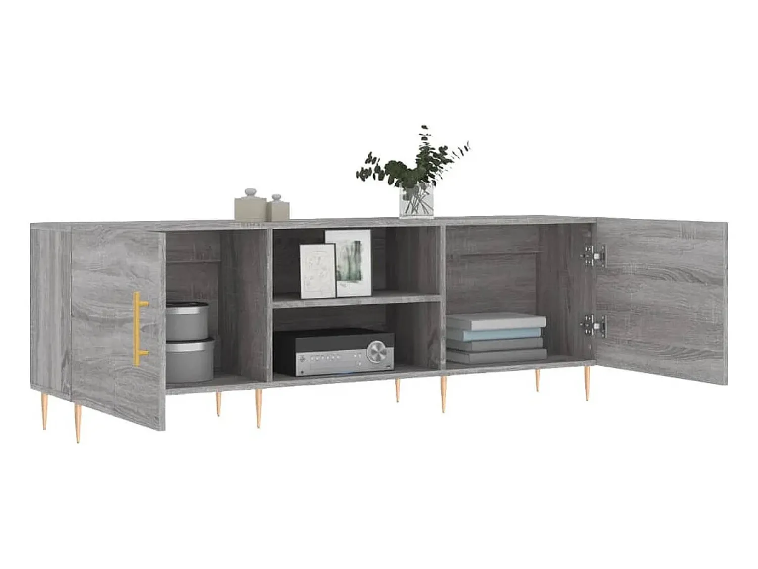 vidaxl Móvel de TV 150x30x50 cm derivados de madeira sonoma^ Móvel De Tv