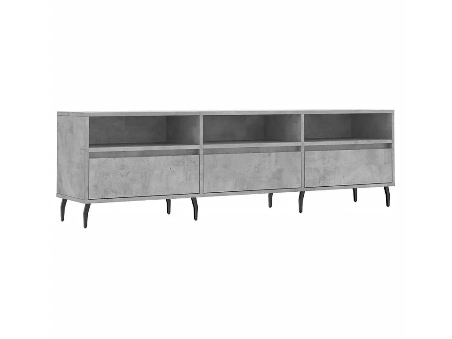 Móvel de TV 150x30x44,5 cm derivados de madeira cinza cimento PT615564^ Móvel De Tv