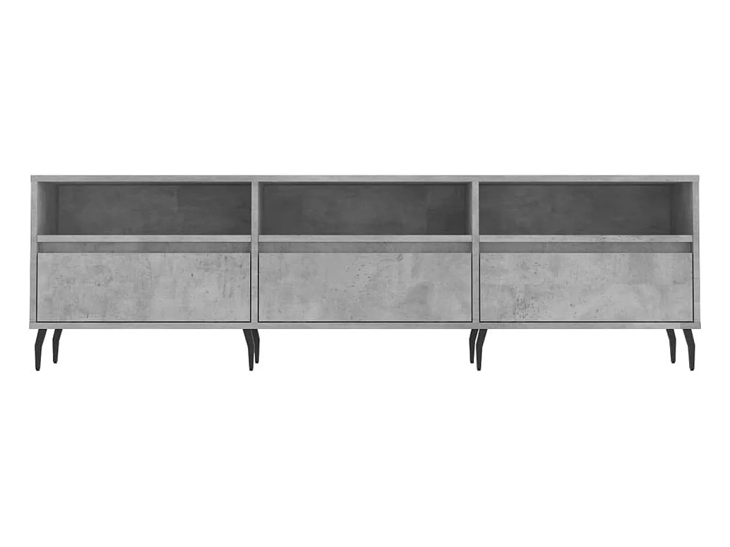 Móvel de TV 150x30x44,5 cm derivados de madeira cinza cimento PT615564^ Móvel De Tv