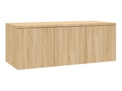 Móvel de TV 80x34x30 cm derivados de madeira carvalho sonoma PT504915^ Móvel De Tv