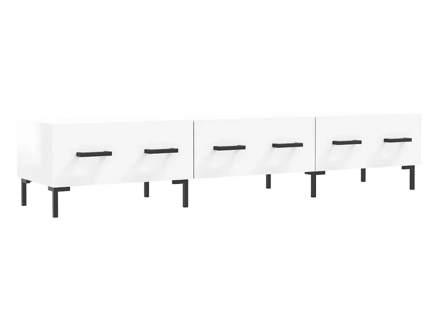 Móvel de TV 150x36x30 cm derivados de madeira brilhante PT347290^ Móvel De Tv