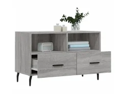Móvel De Tv| Móvel de TV 80x36x50 cm derivados de madeira sonoma PT495026 Cinzento