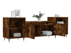 Móvel De Tv|vidaxl Móvel de TV 160x35x55 cm derivados de madeira carvalho fumado Castanho