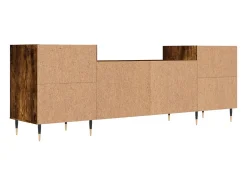 Móvel De Tv|vidaxl Móvel de TV 160x35x55 cm derivados de madeira carvalho fumado Castanho