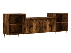 Móvel De Tv|vidaxl Móvel de TV 160x35x55 cm derivados de madeira carvalho fumado Castanho