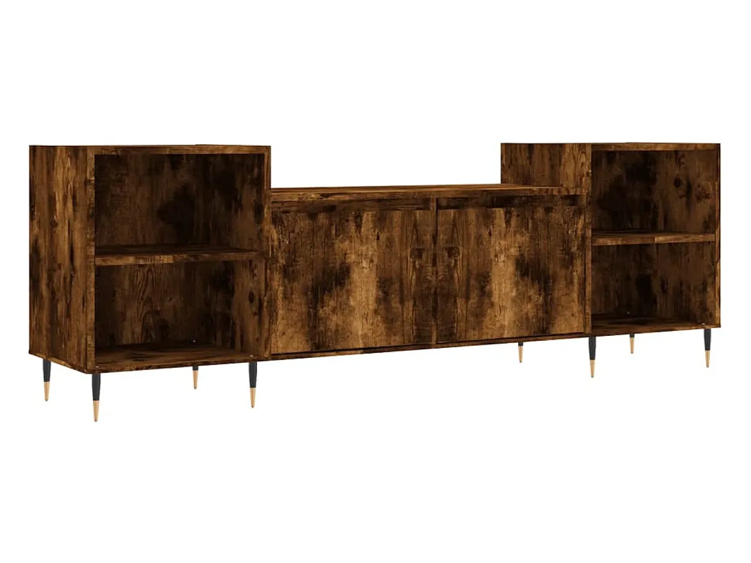 Móvel De Tv|vidaxl Móvel de TV 160x35x55 cm derivados de madeira carvalho fumado Castanho