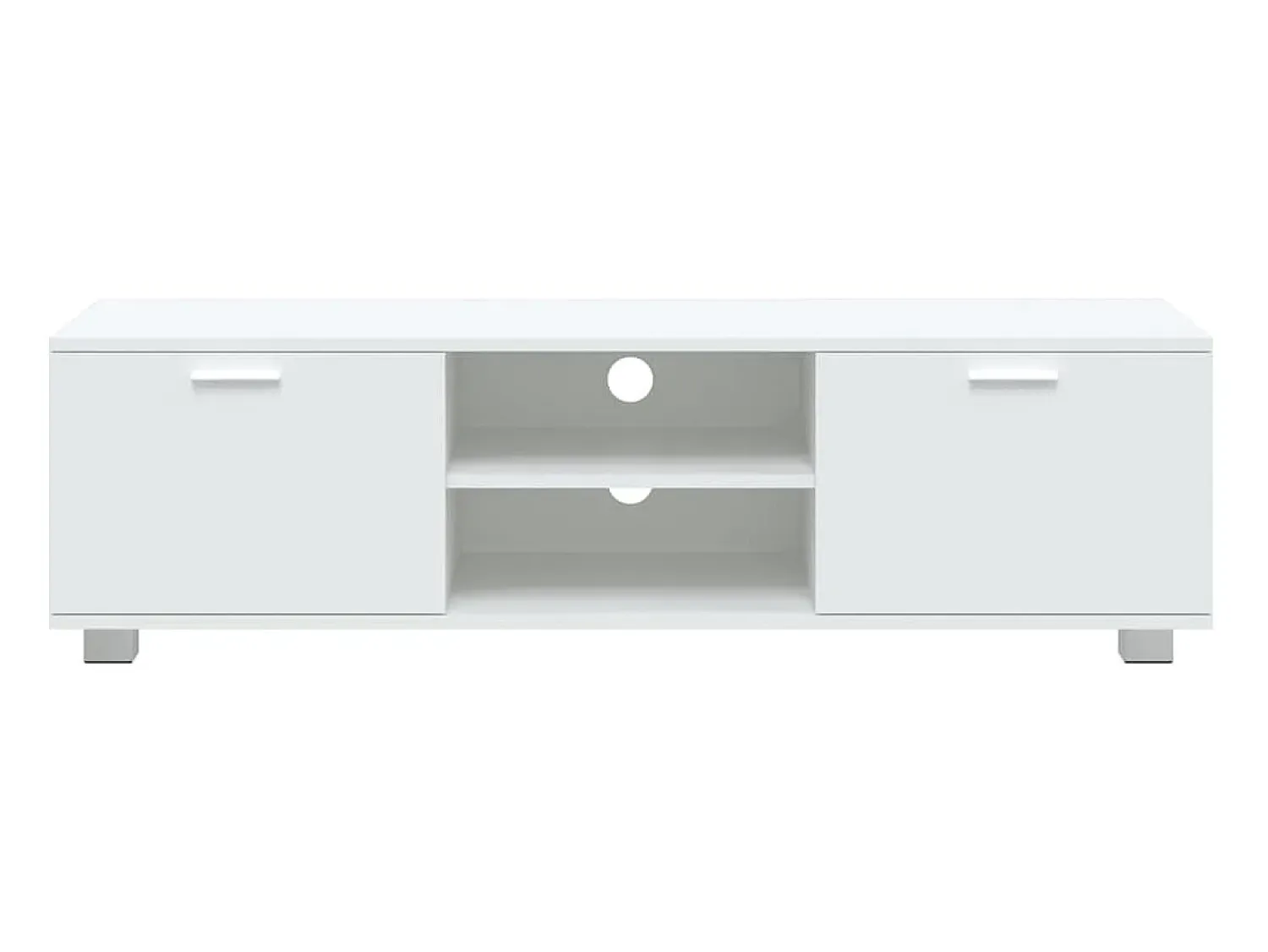 Móvel De Tv* Móvel de TV 140x40,5x35 cm derivados de madeira PT544470 Branco