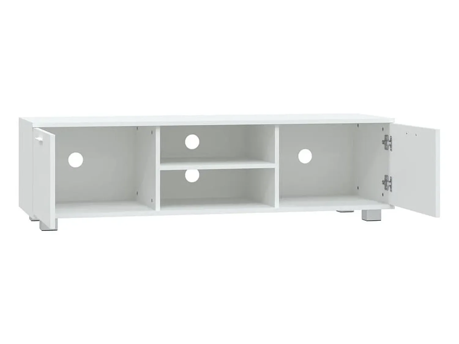 Móvel De Tv* Móvel de TV 140x40,5x35 cm derivados de madeira PT544470 Branco