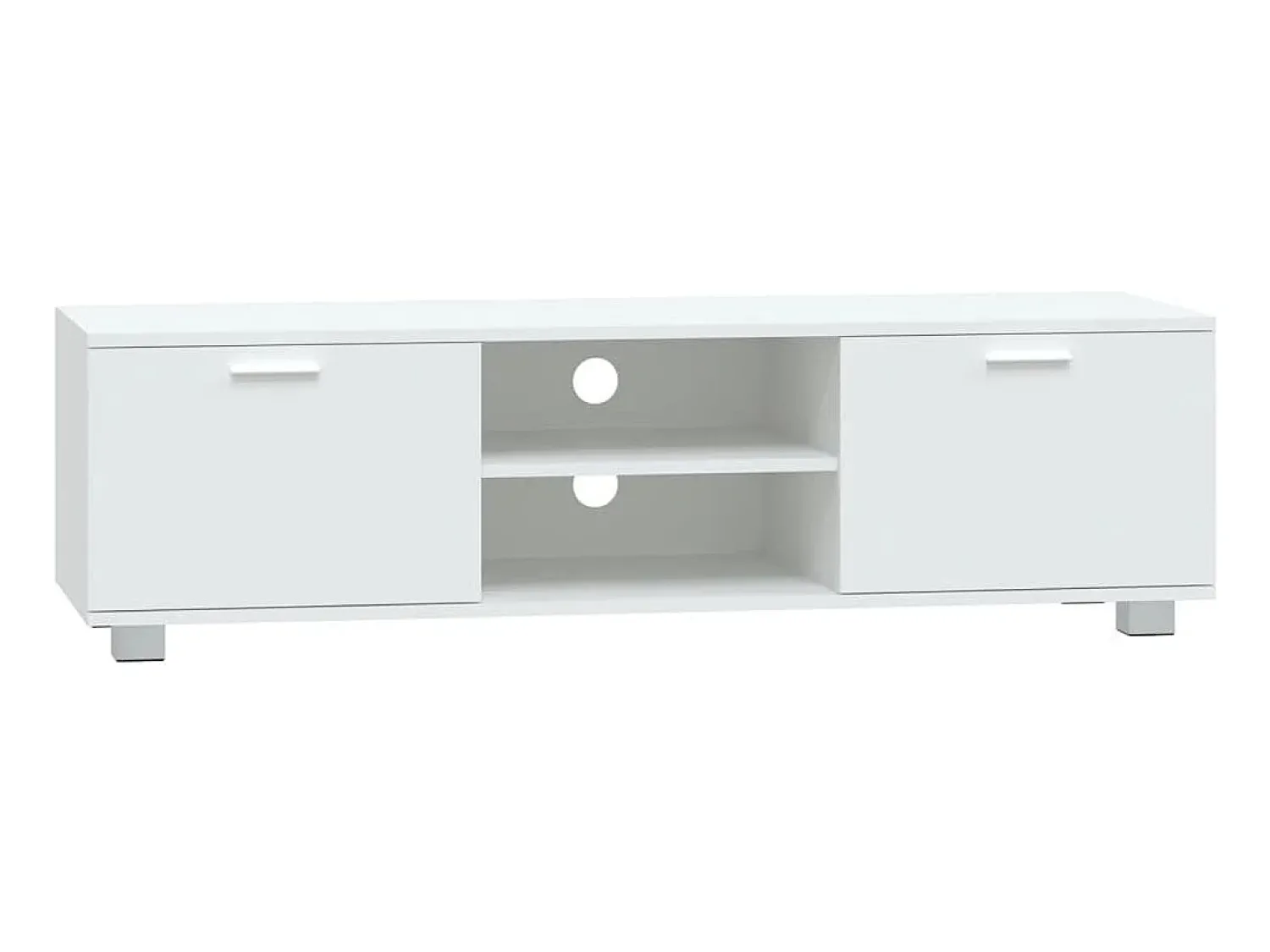 Móvel De Tv* Móvel de TV 140x40,5x35 cm derivados de madeira PT544470 Branco