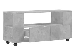 New Móvel de TV 102x34,5x43 cm derivados madeira cimento PT987079 Cinzento