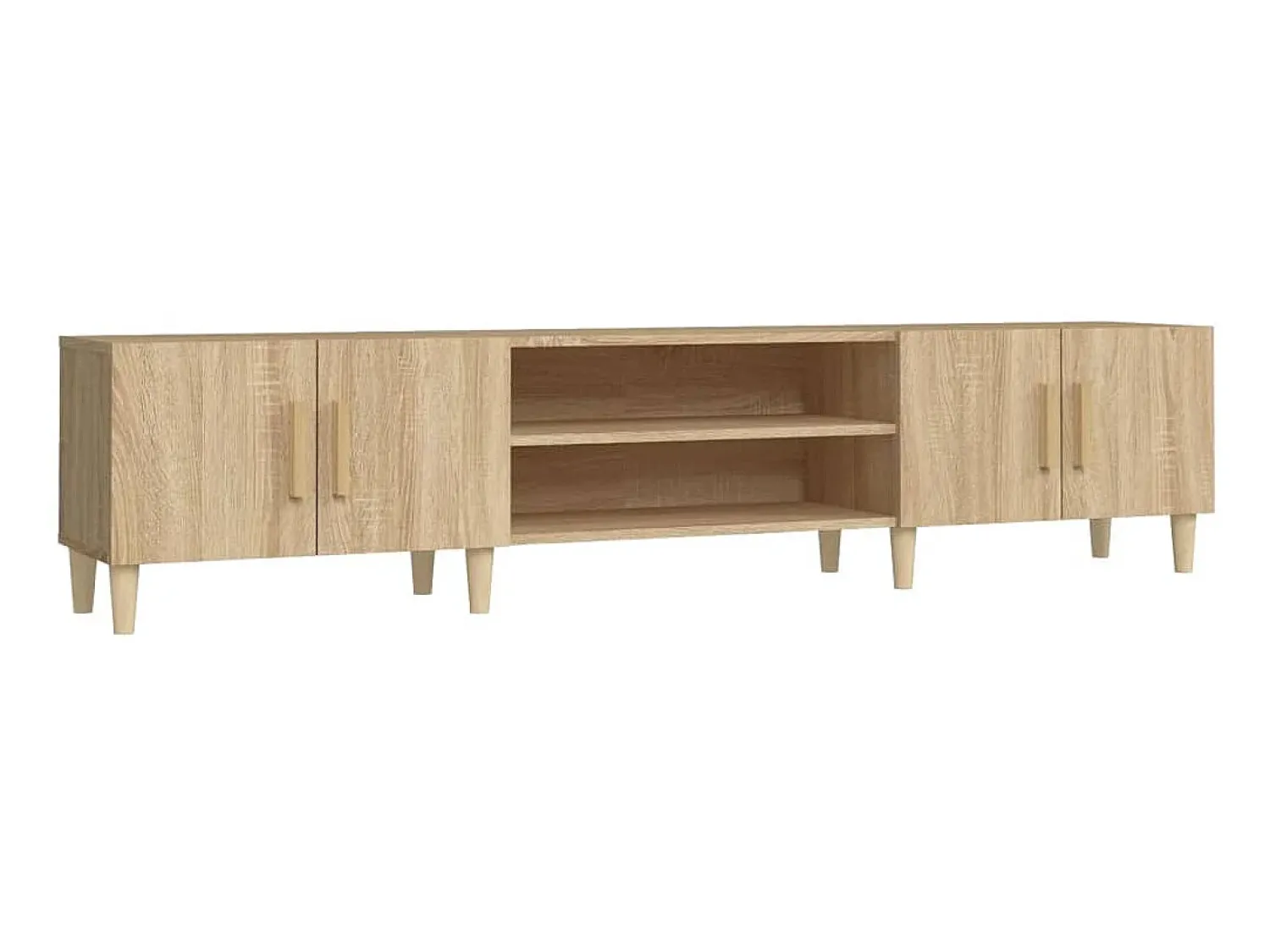 Móvel De Tv* Móvel de TV 180x31,5x40 cm derivados de madeira carvalho sonoma PT951303 Castanho