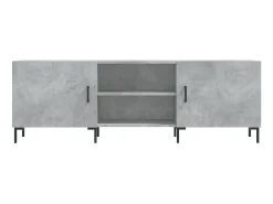 Móvel De Tv| Móvel de TV 150x30x50 cm derivados de madeira cinza-cimento PT979888 Cinzento