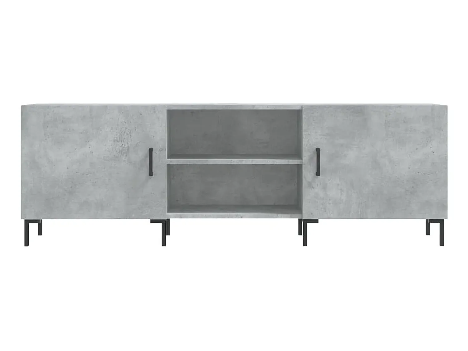 Móvel De Tv| Móvel de TV 150x30x50 cm derivados de madeira cinza-cimento PT979888 Cinzento