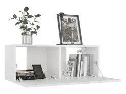 Móvel De Tv* Móvel de TV 80x30x30 cm derivados de madeira PT130269 Branco