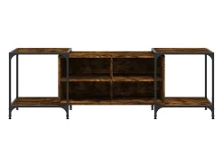 Móvel De Tv* Móvel de TV 153x37x50 cm derivados de madeira carvalho fumado PT154202 Castanho
