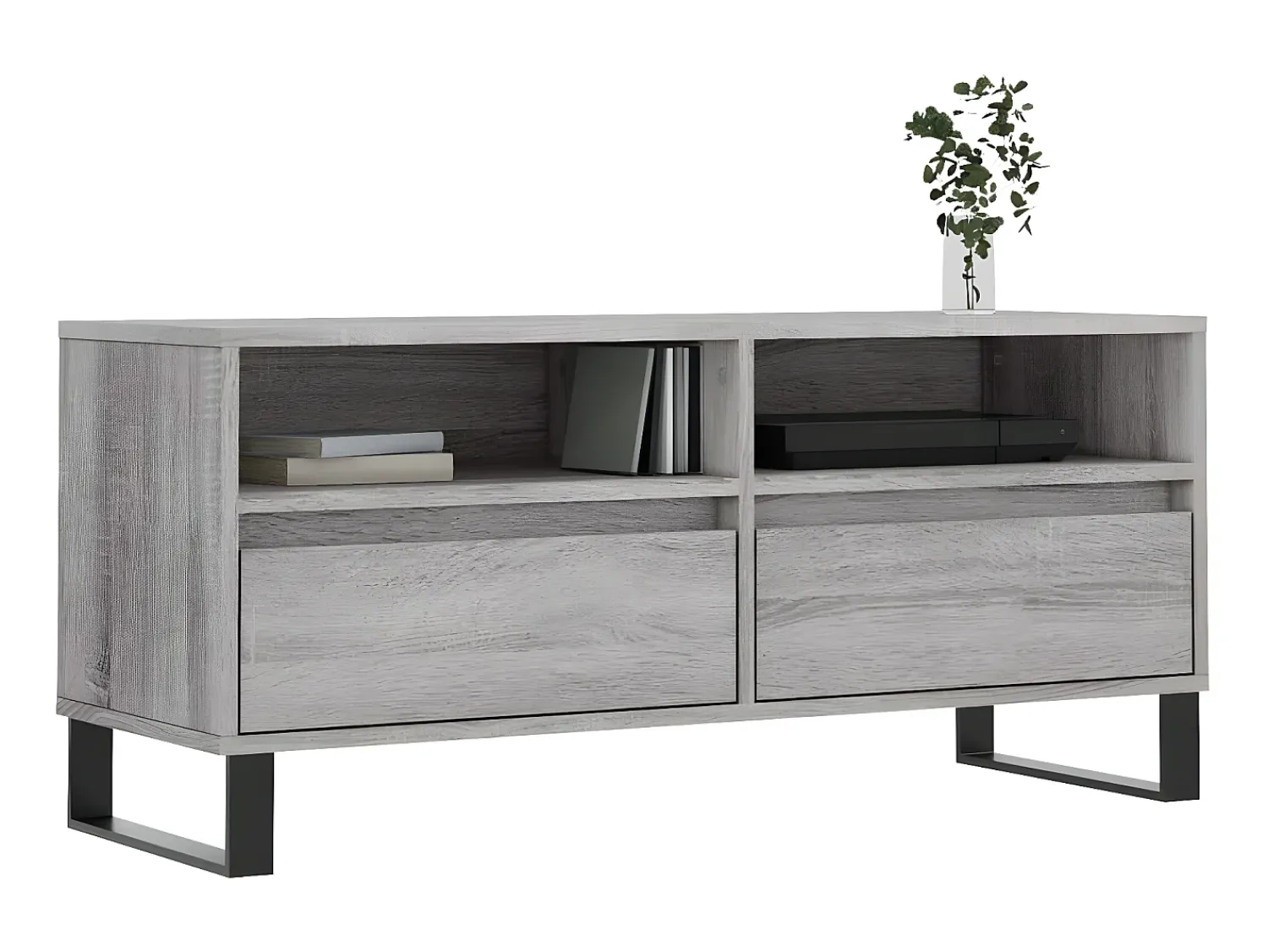 Discount Móvel de TV 100x34,5x44,5 cm derivados madeira sonoma PT943705 Cinzento