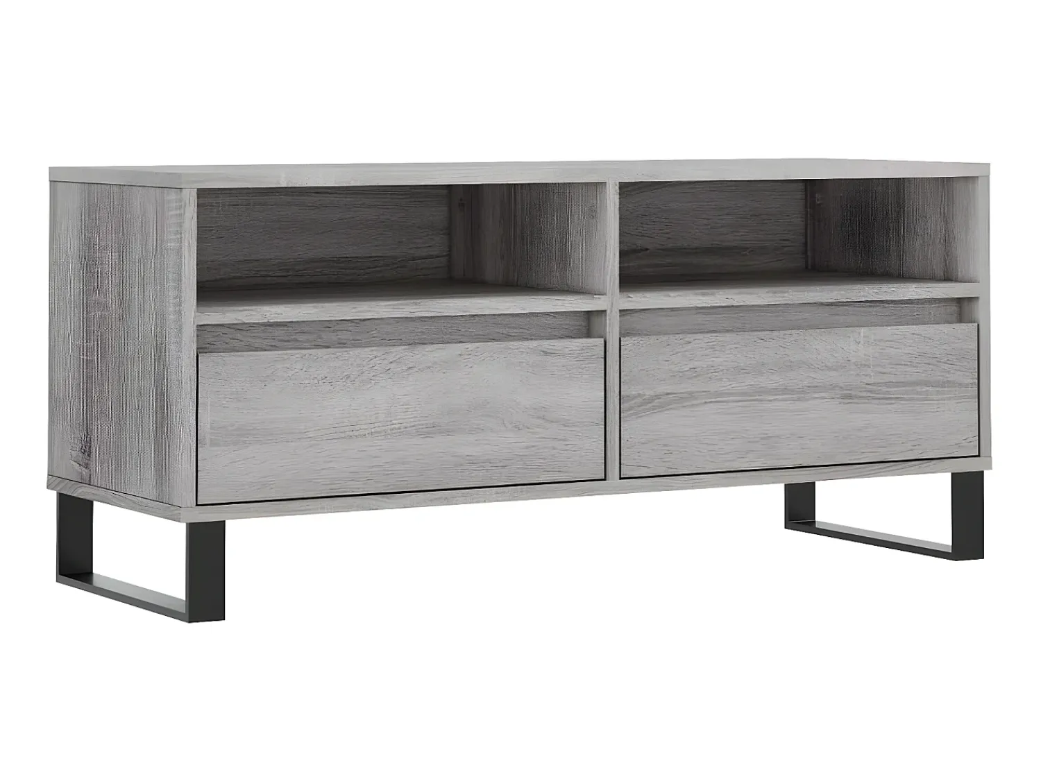 Discount Móvel de TV 100x34,5x44,5 cm derivados madeira sonoma PT943705 Cinzento