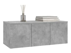 Móvel De Tv* Móvel de TV 80x34x30 cm derivados de madeira cimento PT886635 Cinzento