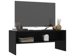 Móvel De Tv* Móvel de TV 100x40x40 cm derivados de madeira PT255748 Preto